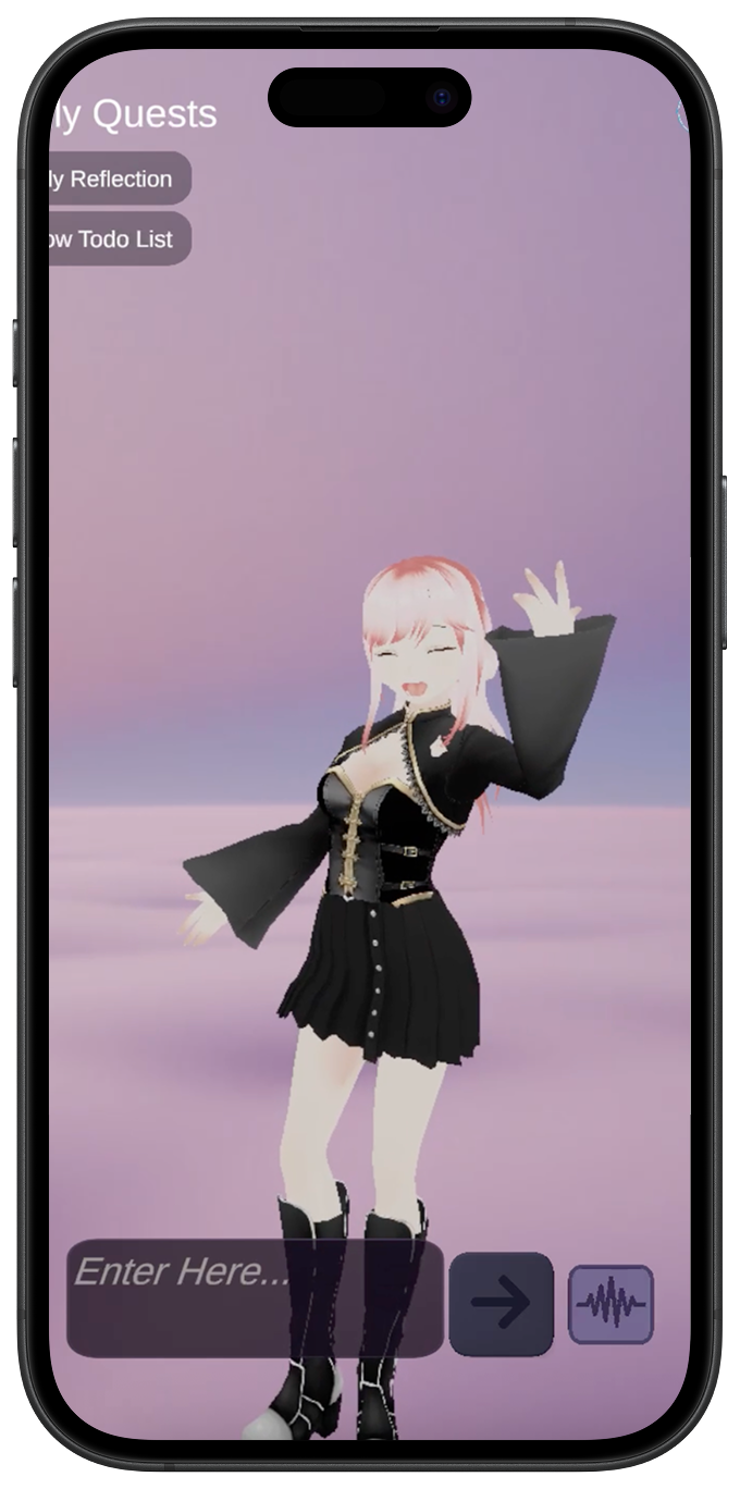 Close-up of Ari assistant's conversational UI.